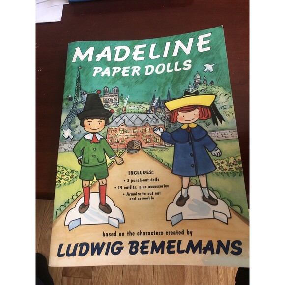 Madeline 18 Inches Tall NWT Vintage Christmas Doll PLUS Paperdoll Book New Uncut - Picture 11 of 12